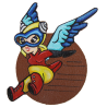 Patch, Fifinella, Women Airforce Service Pilots, Leather