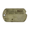 Plaque d'identité, Dog Tag, Pvt. Nellie Eckenrod, WAC, PTO