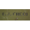 Casque M1, pattes fixes, liner FIRESTONE, MM2c William Freed, Seabees