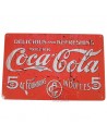 Plaque en métal Coca-Cola, Delicious and Refreshing