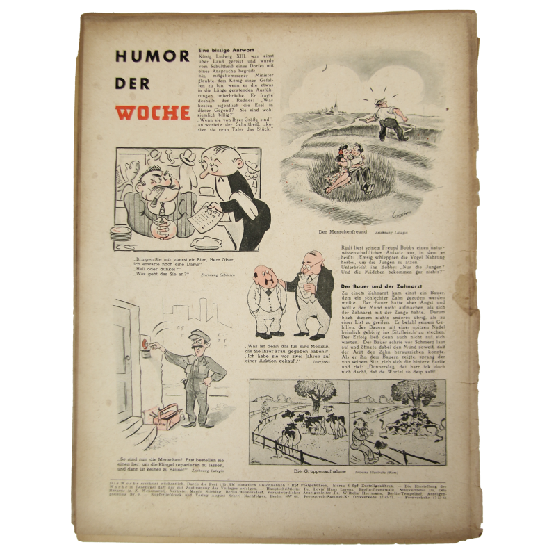Magazine, Die Woche, July 7, 1943, RAD