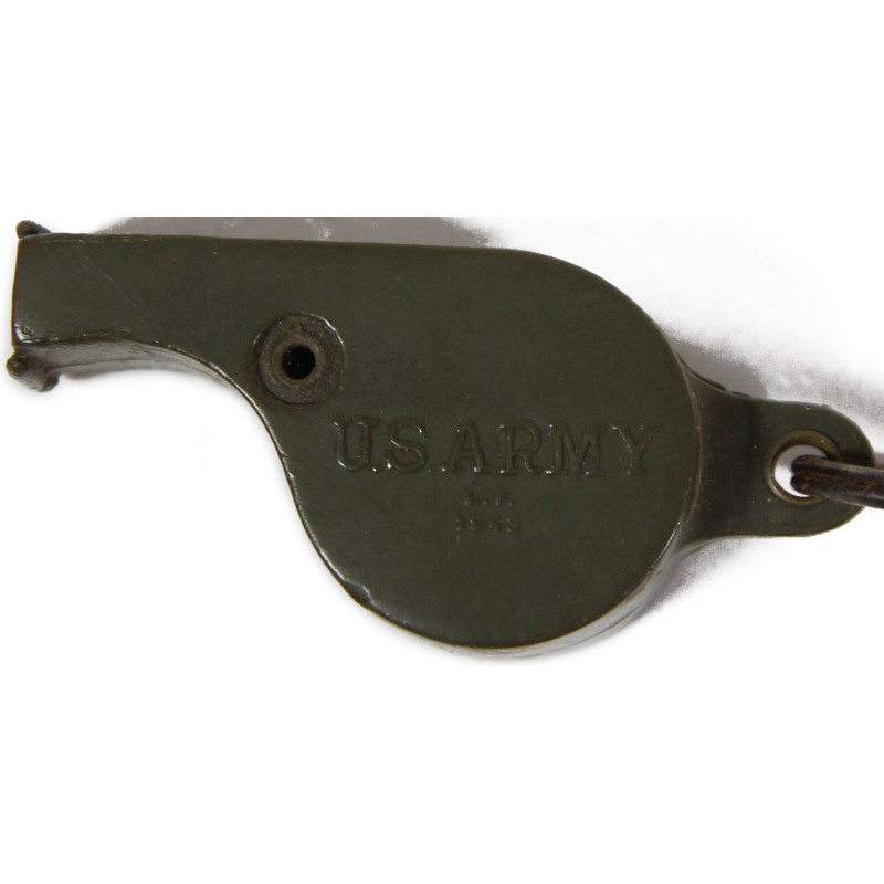 Sifflet en plastique OD, US Army, L.P. 1943