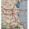Carte alliée, Navigation Chart, RAF & USAAF, MARSEILLE, 1942