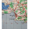 Carte alliée, Navigation Chart, RAF & USAAF, MARSEILLE, 1942