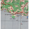 Carte alliée, Navigation Chart, RAF & USAAF, MARSEILLE, 1942