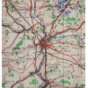 Map, Allied, Navigation Chart, RAF & USAAF, LYON, 1942