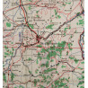 Carte alliée, Navigation Chart, RAF & USAAF, LYON, 1942