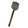 Shovel, Folding, M1943, WOOD 1944, with 1st Type Carrier, OD 7, SHAPIRO BROS. CO. 1943
