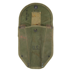 Pelle pliante M1943, WOOD 1944, avec étui 1er type, OD 7, SHAPIRO BROS. CO. 1943