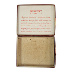 Paquet de cigarettes REGENT, "For use only of U.S. Military or Naval Forces"