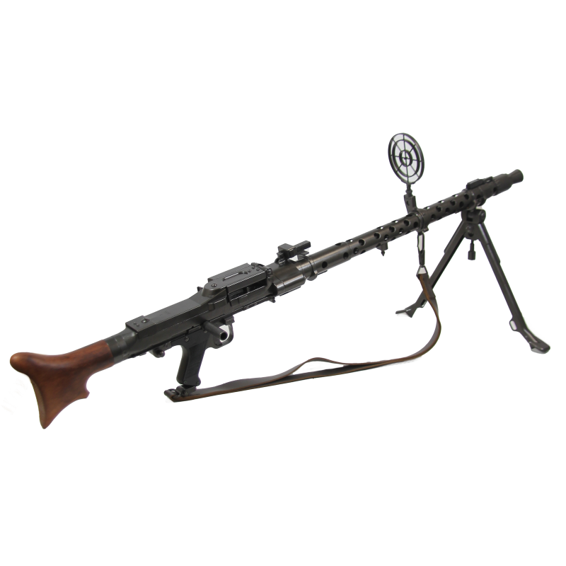 Mitrailleuse allemande MG 34, capot mobile, visée AA