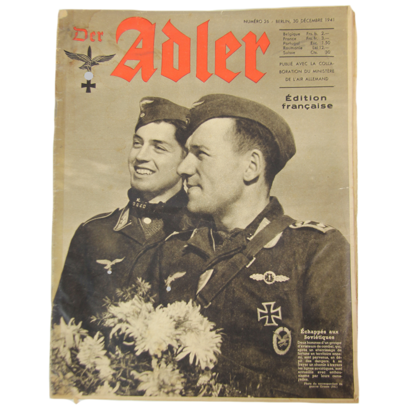 Magazine, Der Adler, 30 décembre 1941, édition française