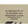 Magazine, Münchner Illustrierte Presse, 30 décembre 1943, Fallschirmjäger