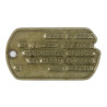 Plaque d'identité, Dog Tag, Pvt. Anna Dean, WAC