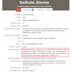 Blouson de vol A-2, T/Sgt. Stanley Sadloski, mitrailleur, B-24, 9th BS, 7th BG, 10th Air Force, USAAF, CBI, blessé
