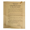 Affiche allemande, avis à la population, Oberfeldkommandantur 589, Liège, Belgique, 1944