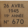 Magazine, Le Soir illustré, 26 avril 1945 Magazine, Le Soir illustré, 26 avril 1945