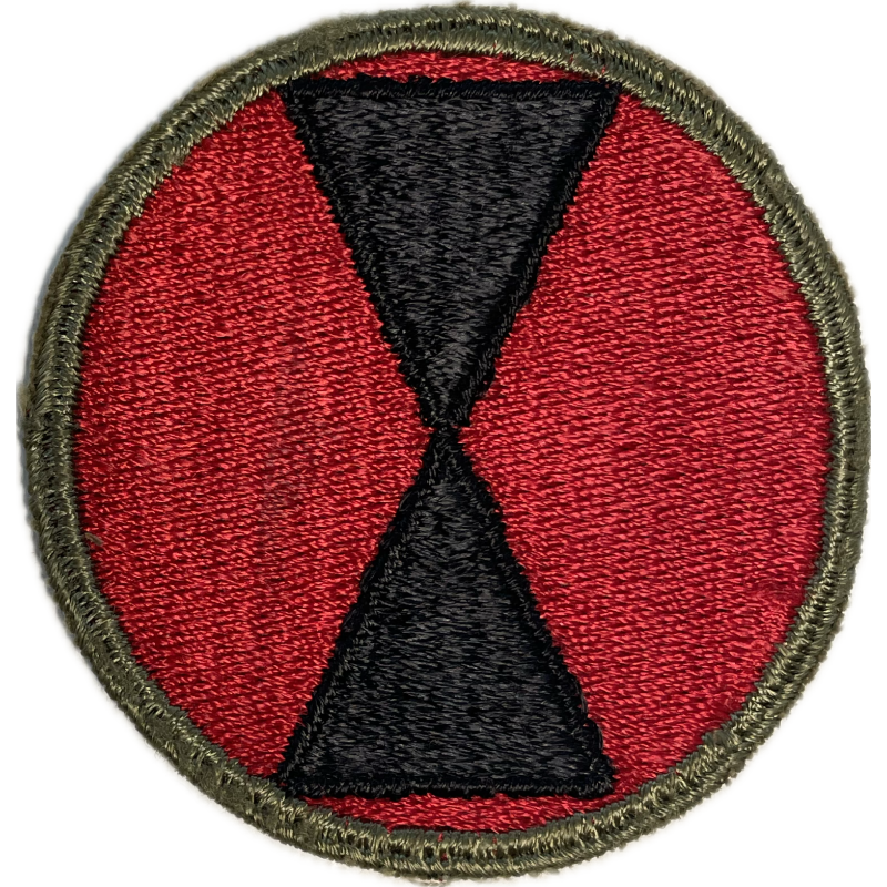 Patch, 7th Infantry Division, Green Border Patch, 7th Infantry Division, Green Border