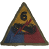 Insigne, 6th Armored Division, dos vert, 1943