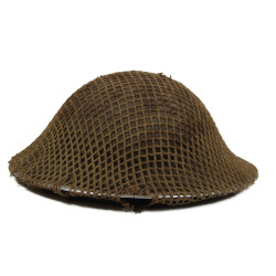 Helmet, Mk II, BMB, British, 1943, with Camouflage Net