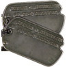 Plaques d'identité, Pfc. Sylvester Hajduk, Co. K, 2nd Inf. Regt., 5th Infantry Division, WIA, Normandie Plaques d'identité, Pfc. Sylvester Hajduk, Co. K, 2nd Inf. Regt., 5th Infantry Division, WIA, Normandie