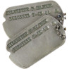 Plaques d'identité, Pfc. Sylvester Hajduk, Co. K, 2nd Inf. Regt., 5th Infantry Division, WIA, Normandie Plaques d'identité, Pfc. Sylvester Hajduk, Co. K, 2nd Inf. Regt., 5th Infantry Division, WIA, Normandie