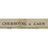 Carte britannique, CHERBOURG & CAEN, Normandie, 1943