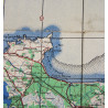 Carte britannique, CHERBOURG & CAEN, Normandie, 1943