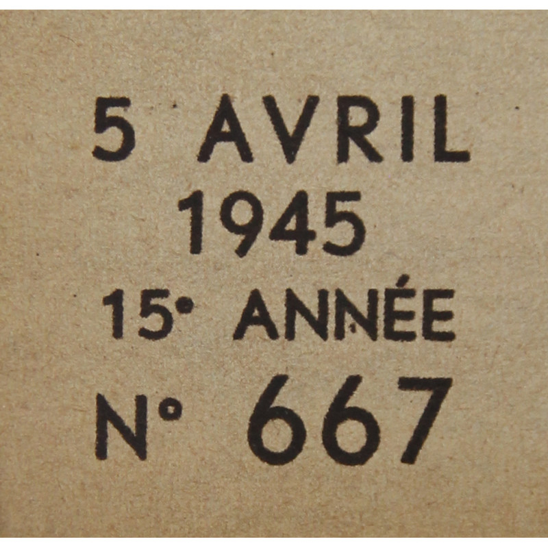 Magazine, Le Soir illustré, 5 avril 1945