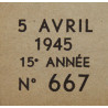 Magazine, Le Soir illustré, 5 avril 1945