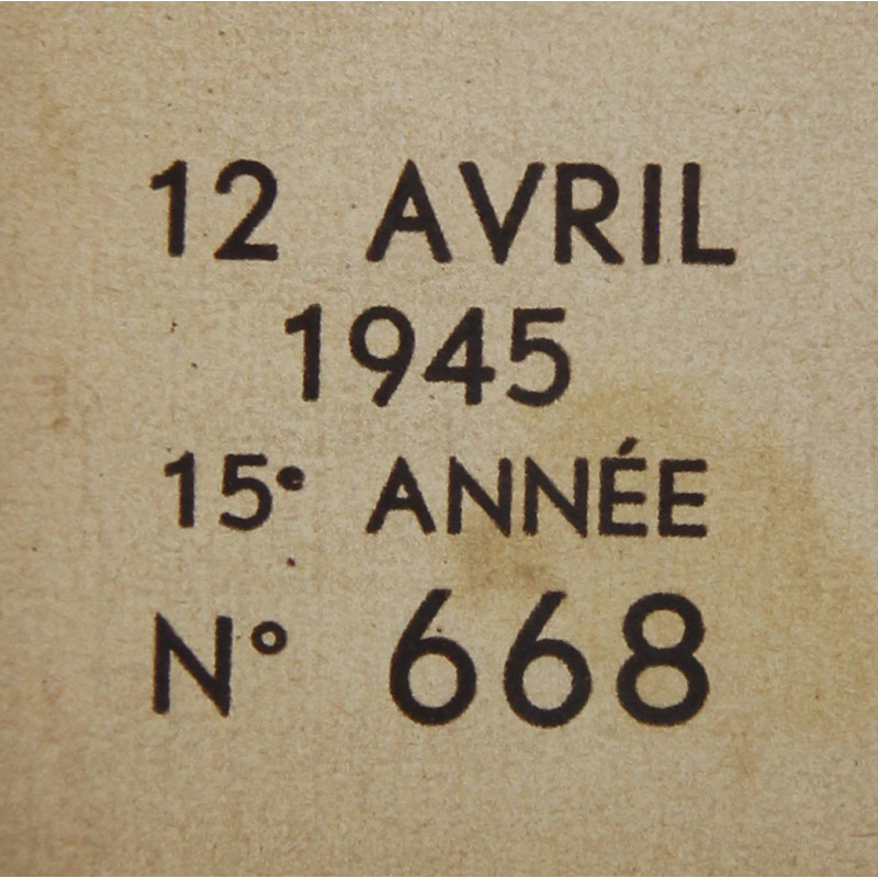 Magazine, Belgian, Le Soir illustré, April 12, 1945