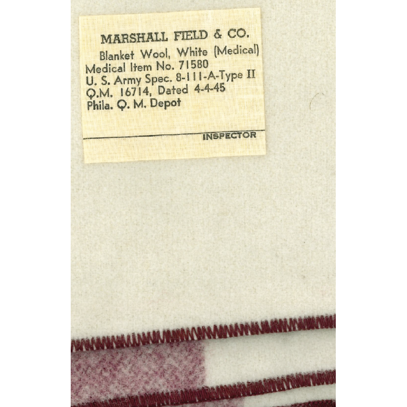 Couverture Medical Department, MARSHALL FIELD & CO., US Army, Item N° 71580