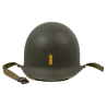 Casque M1, pattes fixes, liner HAWLEY, 2nd Lieutenant