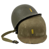 Casque M1, pattes fixes, liner HAWLEY, 2nd Lieutenant