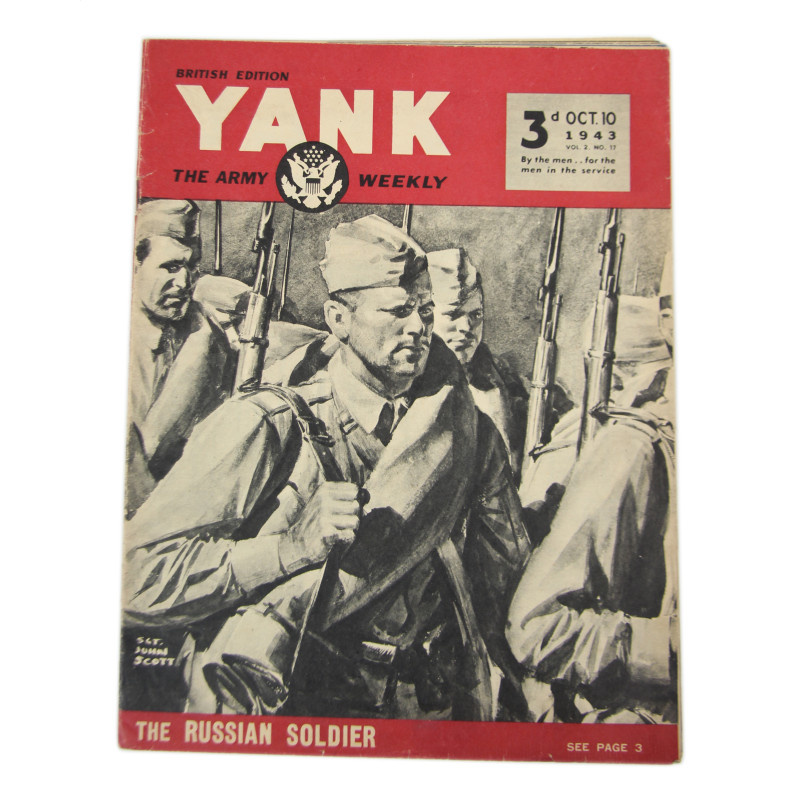 Magazine YANK, 10 octobre 1943, British Edition Magazine YANK, 10 octobre 1943, British Edition