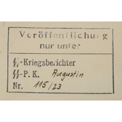 Photographie de presse, Légion „Flandern“, Ersatzkommando Flandern u. Wallonien d. Waffen-ᛋᛋ