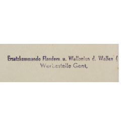 Photographie de presse, Légion „Flandern“, Ersatzkommando Flandern u. Wallonien d. Waffen-ᛋᛋ