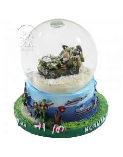 Snow globe, jeep, small