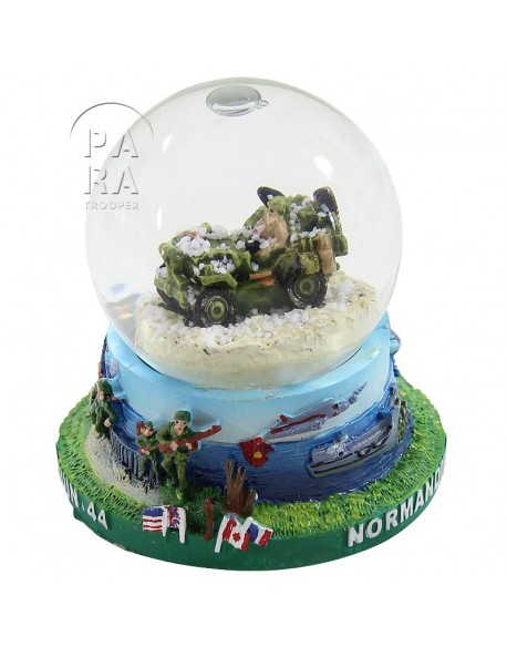 Snow globe, jeep, small