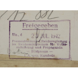 Photographie de presse, Légion „Flandern“, Ersatzkommando Flandern u. Wallonien d. Waffen-ᛋᛋ, front de l'Est, 1942