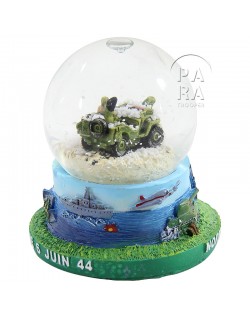 Snow globe, jeep, small