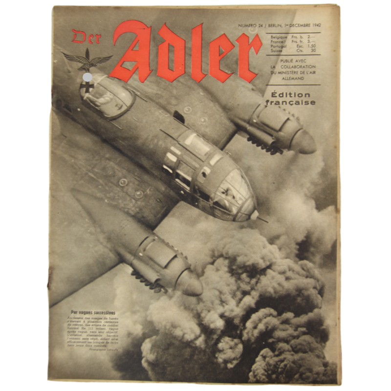 Magazine, Der Adler, December 1st, 1942, French Edition