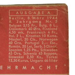 Magazine, DIE WEHRMACHT, March 8, 1944