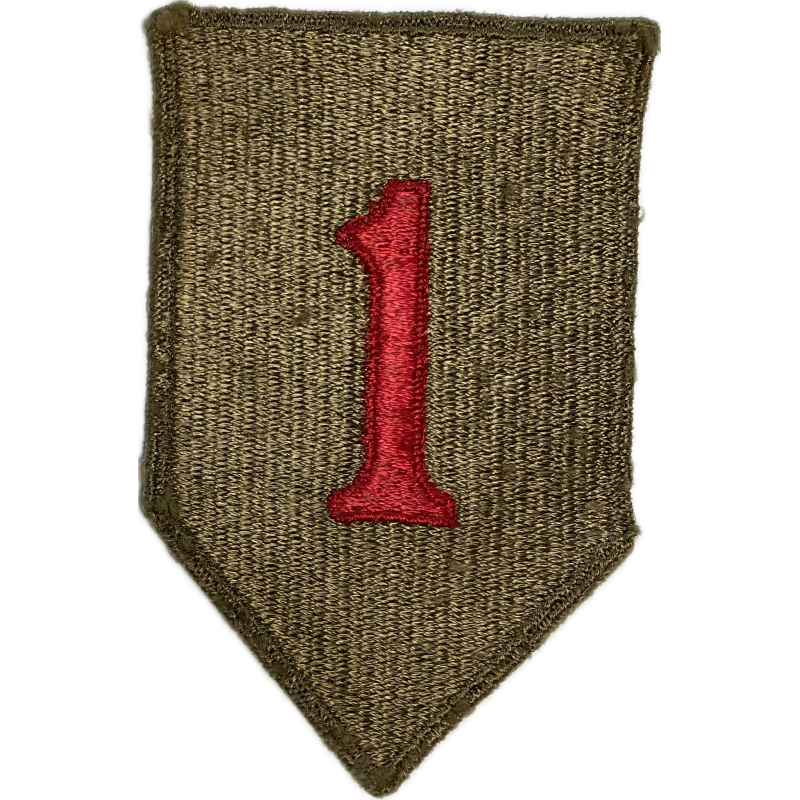 Patch, 1st Infantry Division, Green Back, 1943 Patch, 1st Infantry Division, Green Back, 1943