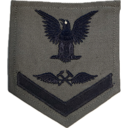 Insignia, Aviation Metalsmith 3rd Class Petty Officer, US Navy, Gray