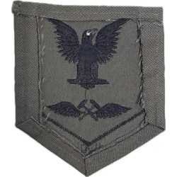 Insignia, Aviation Metalsmith 3rd Class Petty Officer, US Navy, Gray