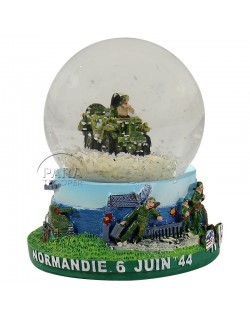 Snow globe, jeep, small