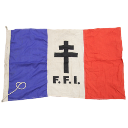 Flag, French Forces of the Interior, F.F.I., 2' x 3,2'
