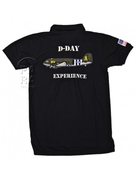 Polo, black, 101st Airborne, D-Day Experience Polo, black, 101st Airborne, D-Day Experience