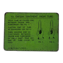 Boîte, pommade de décontamination, Anti-Gas Ointment, No. 6